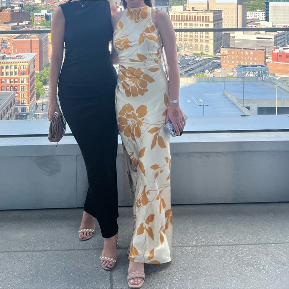 Reformation Anaiis Silk Dress in Maracuya Size 0 - Picture 3 of 4